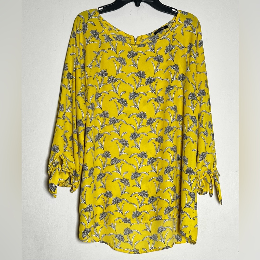 Papermoon Yellow Floral Print Top